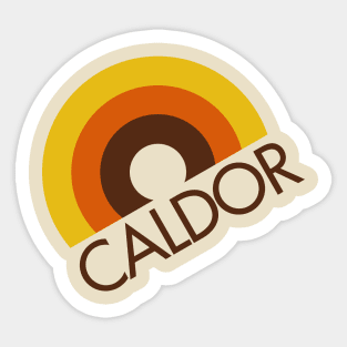 CALDOR Department Store Rainbow Logo Sticker